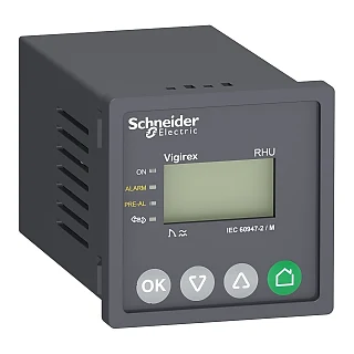 Schneider Electric LV481001 Kaçak akım koruma rölesi, VigiPacT RHU'lar, 30 mA ila 30 A, 220/240 VAC 50/60Hz, Bağlantısız, ön panel montajı (temsili görsel)