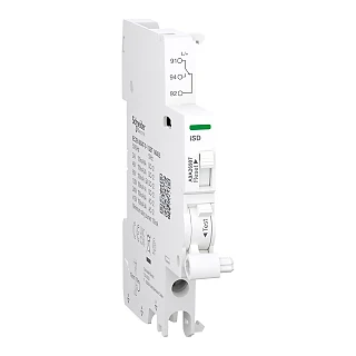 Schneider Electric A9A26907 Yardımcı kontak, Acti9 A9A, iSD, 1 C/O, 100mA ila 6A, 24VAC ila 415VAC, 24VDC ila 130VDC, alt bağlantı