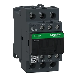 Schneider Electric LC1D32BL TeSys D kontaktör - 3P(3 NA) - AC-3 - <= 440 V 32 A - 24 V DC bobin