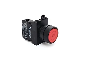EMAS CP100FK CP Serisi Plastik 1NO Yaylı Kalıcı Kırmızı 22 mm Buton