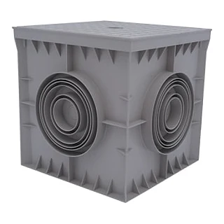 ÇETİNKAYA ÇP 303030 ÇP 303030 30x30x30 ABS Düz Gri Yeraltı Buat + Düz Gri Kapaklı (temsili görsel)