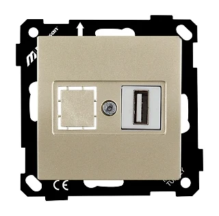 Mutlusan 2270 455 0190 Elitra Data Prizi 1*USB Vidalı Saten