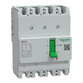 Schneider Electric G12F4F25 GoPact MCCB 125F 4P4D 25A Sabit