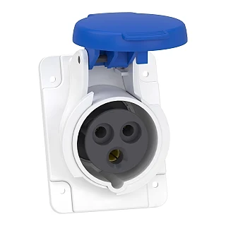 Schneider Electric PKF16F423 PratiKa Eğik Makina Prizi, - vidalı bağlantı- - 3*16A - 2P + E - 200...250 V AC