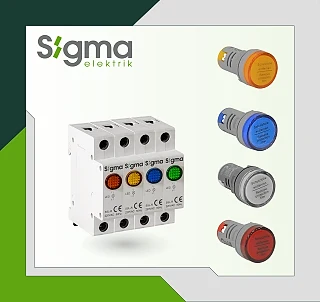 Sigma Led’li Ray Tipi Sinyal Lambaları, LED’li Sinyal Lambaları, Pano Tipi LED'li Sinyal Lambaları (temsili görsel)