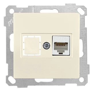Mutlusan 2100 140 0102 Data Prizi 1*RJ45 CAT6 Krem