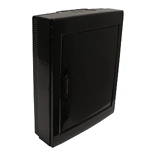 ÇETİNKAYA ÇP 32924 B ÇP 32924 B 330x420x105 ABS S.Ü. 24’lü (12×2) Siyah Kapaklı Sig. Kutusu – Klemensli