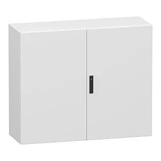 Schneider Electric NSYCRN1012400D Çift düz çelik kapı, PanelSeT CRN, montaj plakası olmadan, 1000x1200x400 mm, IP55, IK10, RAL7035