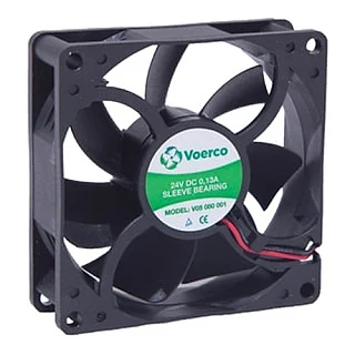 ÇETİNKAYA V05 080 001 V05 080 001 80x80x25 Bilezikli 24V DC 0.15A 3.6W 3500 RPM 103 M3/H Kapasiteli Fan (temsili görsel)