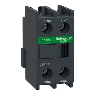 Schneider Electric LADN11 TeSys D - yardımcı kontak bloğu - 1 NA + 1 NK - vida kelepçesi terminalleri
