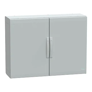 Schneider Electric NSYPLA7103G Yer standı polyester kutu, Thalassa PLA, düz kapı, tamamen mühürlü, 750x1000x320mm, IP65, IK10