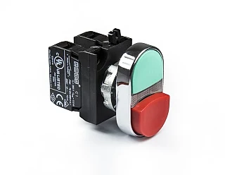 EMAS CM102K21KY CM Serisi Metal 1NO+1NC Çiftli 1 Çıkık Kırmızı-Yeşil 22 mm Buton