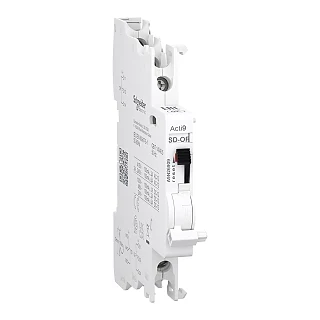 Schneider Electric A9N26909 Yardımcı kontak, Acti9 A9N, OF/SD+OF, 2 C/O, 100mA ila 6A, 24VAC ila 415VAC, 24VDC ila 130VDC, üst ve alt bağlantı