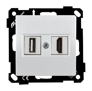 Mutlusan 2270 459 0101 Elitra Data Prizi 1*USB/1*HDMI Vidalı Beyaz