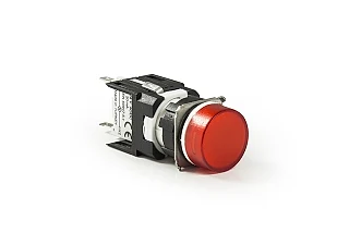 EMAS D060YXK D Serisi Plastik LED'li 12-30V AC/DC Yuvarlak Kırmızı 16 mm Sinyal