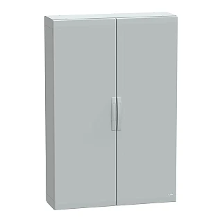 Schneider Electric NSYPLA15103G Yer standı polyester kutu, Thalassa PLA, düz kapı, tamamen mühürlü, 1500x1000x320mm, IP65, IK10