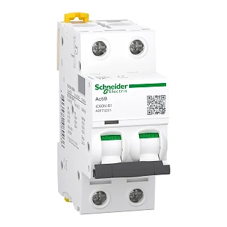 Schneider Electric A9F73201 Otomatik Sigorta, Acti9, 6kA, B-Eğrisi, 2-Kutup, 1A