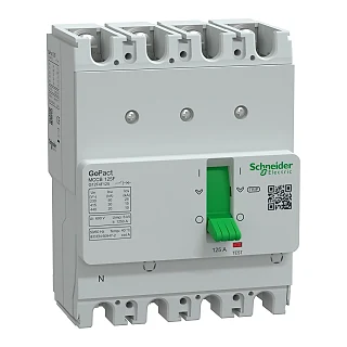 Schneider Electric G12F4F125 GoPact MCCB 125F 4P4D 125A Sabit