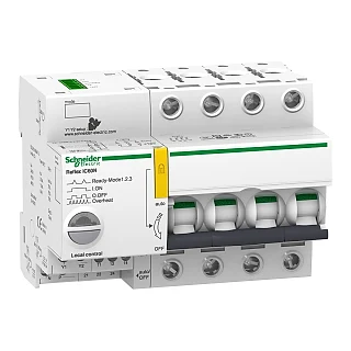 Schneider Electric A9C62425 Reflex iC60N Ti24 25 A 4P eğri C entegre kontrol MCB
