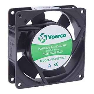 ÇETİNKAYA V04 092 002 V04 092 002 92x92x25 Bilezikli 220 V AC 0.09A 15W 2600 RPM 57 M3/H Kapasiteli Fan (temsili görsel)