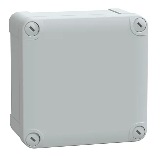 Schneider Electric NSYTBP11116 PC kutusu IP66 IK08 RAL7035 Int.H105W105D55 Ext.H116W116D62 opak PC kapağı H10
