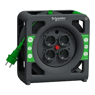 Schneider Electric IMT33135 Thorsman, Kompakt Kablo Makarası 15m IP20 HO5 3G1.0 Kablo Topraklı