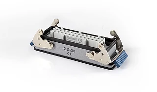 EMAS EBM24PM47 Metal 24 Kontak Makine Tipi Priz 16A Alttan Girişli 2 Metal Mandallı Çok Kontaklı