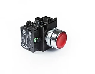 EMAS CM305DK CM Serisi Metal 2NO+2NC Yaylı Düz Kırmızı 22 mm Buton