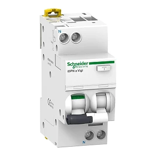 Schneider Electric A9D34606 Kaçak akım korumalı sigorta (RCBO) iDPNa Vigi - 1P + N - 6A - 30mA sınıf AC (temsili görsel)