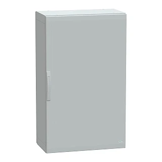Schneider Electric NSYPLA1274G Yer standı polyester kutu, Thalassa PLA, düz kapı, tamamen mühürlü, 1250x750x420mm, IP65, IK10