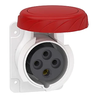 Schneider Electric PKF16G734 PratiKa Düz Makina Prizi, - vidalı bağlantı- düz - 4*16A - 3P + E - 380...415 V AC