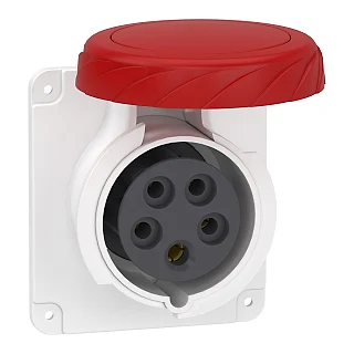 Schneider Electric PKY16G735 PratiKa Düz Makina Prizi, - hızlı bağlantı - 5*16A - 3P + N + E - 380...415 V AC