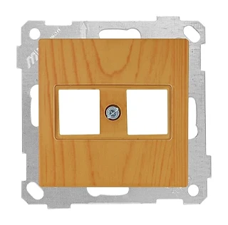 Mutlusan 2100 137 0158 Data Prizi 2*RJ45 Konnektörsüz Meşe