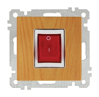 Mutlusan 2100 411 0258 Mek+Tuş Şofben Anahtar Meşe
