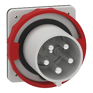 Schneider Electric 81883 PratiKa Düz Makina Fişi - 5*63A - 3P + N + E - 380...415 V AC - IP67