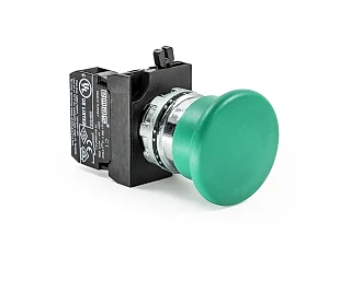 EMAS CM100MY CM Serisi Metal 1NO Yaylı 40 mm Mantar Yeşil 22 mm Buton