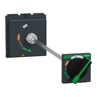 Schneider Electric LV432598T Uzatılmış yönlendirme kolu, ComPacT NSX 400/630, siyah kol, mil uzunluğu 209 ila 600 mm, IP55"