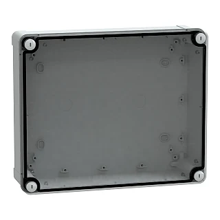 Schneider Electric NSYTBS29248T ABS kutu IP66 IK07 RAL7035 İç H275W225D80 Dış H291W241D88 Şeffaf kapak H20