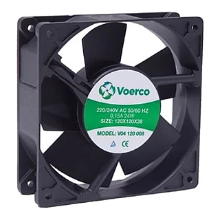 ÇETİNKAYA V04 120 007 V04 120 007 120x120x38 Rulmanlı 110V AC 0.21A 24W 2800 RPM Metal Kanatlı 192 M3/H Kapasiteli Fan (temsili görsel)