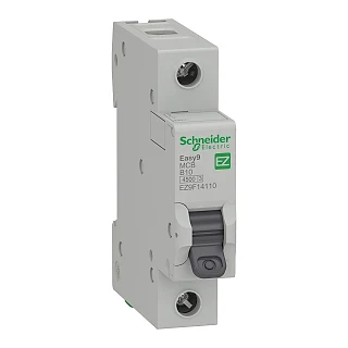 Schneider Electric EZ9F14110 Otomatik Sigorta, Easy9, 4,5kA, B-Eğrisi, 1-Kutup, 10A