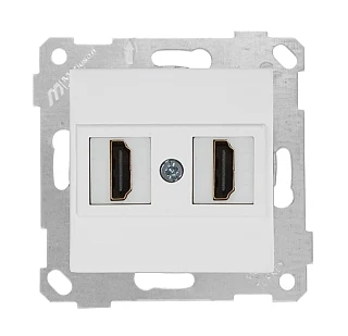 Mutlusan 2200 458 0101 Rita Mek+Tuş Data Prizi 2*HDMI Beyaz