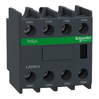 Schneider Electric LADN13 TeSys D - yardımcı kontak bloğu - 1 NA + 3 NK - vida kelepçesi terminalleri