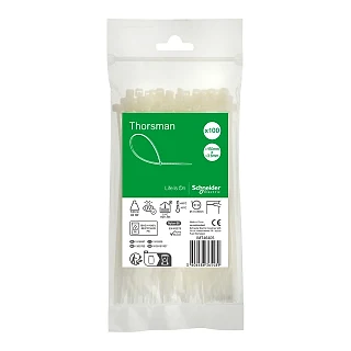 Schneider Electric IMT46405 Thorsman, Kablo bağı 150x3.6mm, Şeffaf