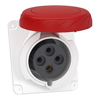 Schneider Electric PKF32F734 PratiKa Eğik Makina Prizi - vidalı bağlantı- 4*32A - 3P + E - 380...415 V AC