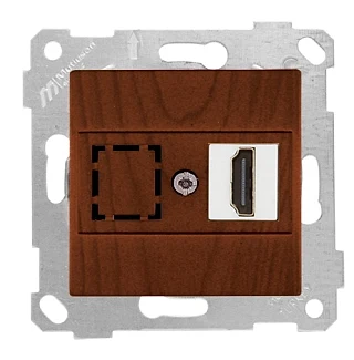 Mutlusan 2200 457 0157 Rita Mek+Tuş Data Prizi 1*HDMI Ceviz