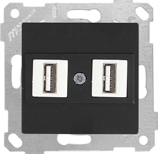 Mutlusan 2200 456 0184 Rita Mek+Tuş Data Prizi 2*USB Siyah