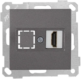 Mutlusan 2100 457 0195 Mek+Tuş Data Prizi 1*HDMI Füme