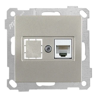 Mutlusan 2100 136 0183 Data Prizi 1*RJ45 CAT5E Titanyum