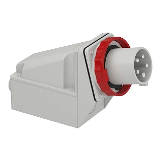 Schneider Electric 81583 PratiKa Eğik Duvar Fiş - 5*63 A - 3P + N + E - 380...415 V AC - IP67