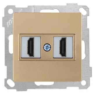 Mutlusan 2100 458 0101 Mek+Tuş Data Prizi 2*HDMI Beyaz